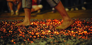 Hotfoot it to the firewalk for hospice