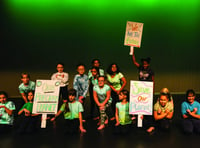 Children use dance to highlight fears for the planet