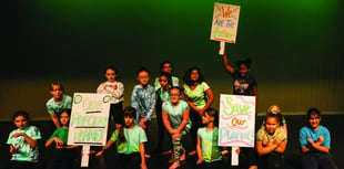 Children use dance to highlight fears for the planet