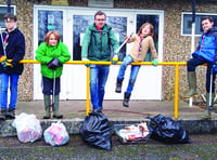 Scouts lead the way in litter clean-up