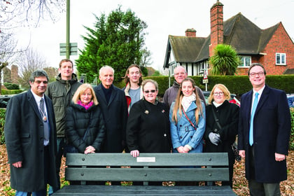 Benches mark dedicated service