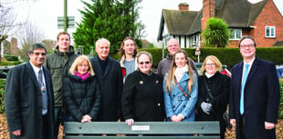 Benches mark dedicated service