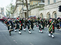 School’s pipes and drums in Whitehall parade