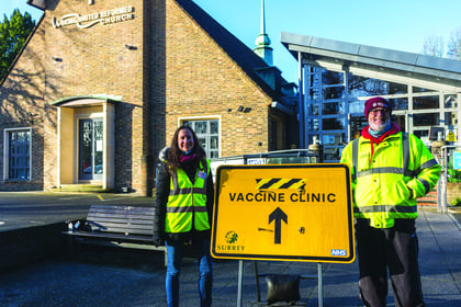 Volunteers keep vaccine clinic going strong