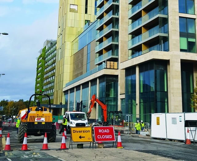 Victoria Way temporarily closed again due to red weather warning