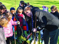 Children star in planting of Queen’s jubilee hedge