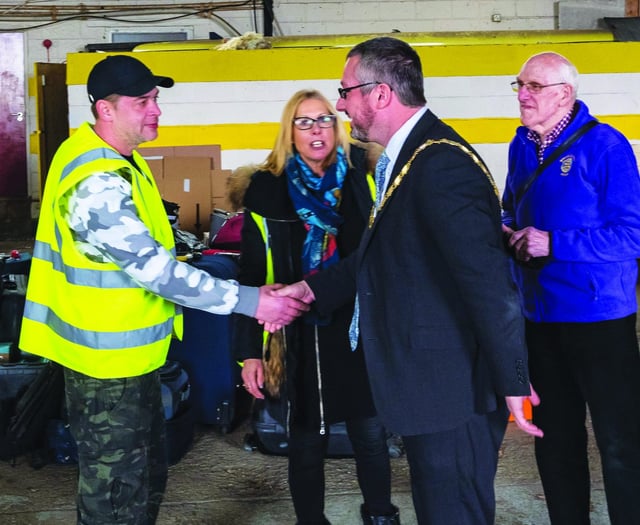 Mayor impressed by Ukraine relief effort run from local airport