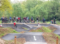 Upgraded cycle track draws a crowd