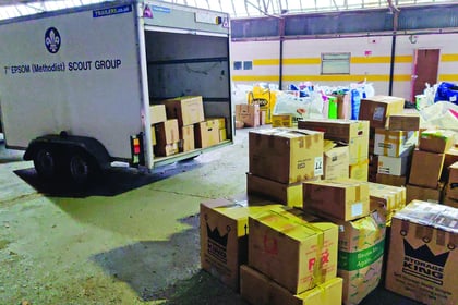Charity keeps filling airport hangar with aid for Ukraine