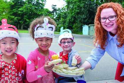 Pupils learn about Queen’s reign in style