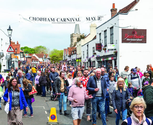 Chobham Carnival will distribute up to £10,000 in grants