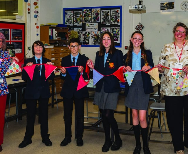 Bunting workshop teaches sewing as a life skill for young people