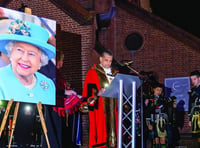 Residents pay a final tribute to Her Majesty