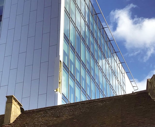 Falling panel forced closure of town centre walkway