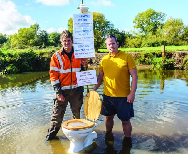 Work on sewage plant follows river protest