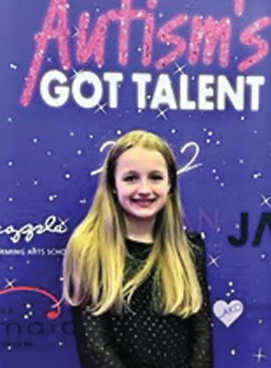 Zoey displays performing skills for Autism’s Got Talent