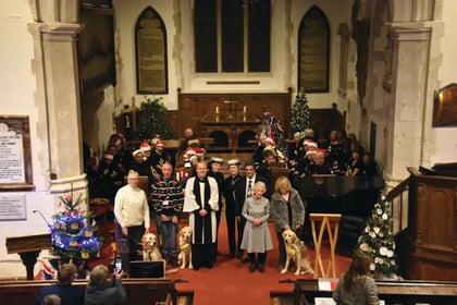 Guide dogs take a pew for special carol concert