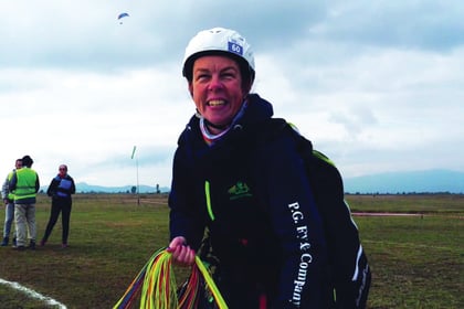 Sky's the limit: Watch Woking paragliding star in action