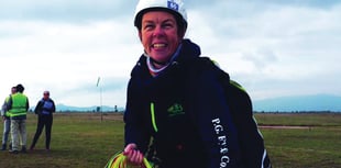 Sky's the limit: Watch Woking paragliding star in action