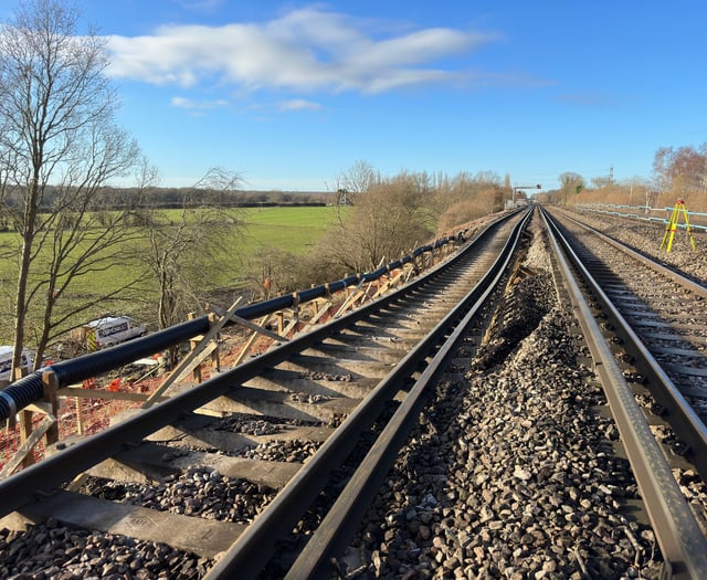 Hook landslip: 'Limited' through services reinstated following repairs