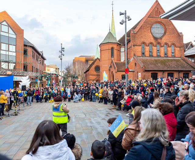 Community stands with Ukraine to mark anniversary of Russian invasion