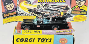 Holy classic toy! Corgi Batmobile could sell for £200 at local auction