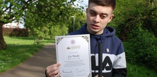 Blind teenager honoured by King and Queen celebrates rare accolade