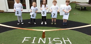 Keep on running: Chobham nursery completes charity marathon challenge