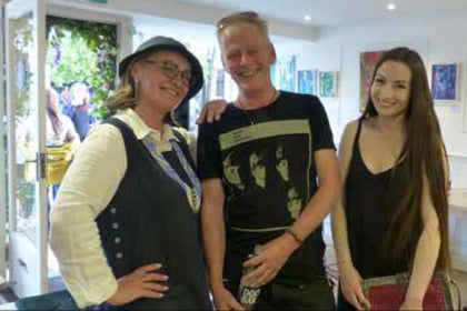 Jezz shows his art at Gallery No.30 in Petersfield