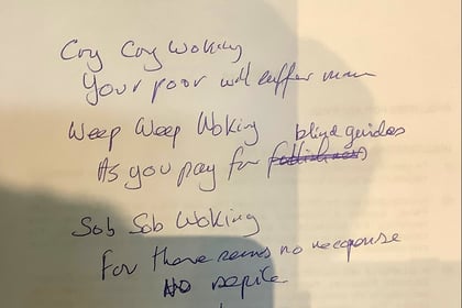 Councillor's poem about Woking's cash crisis