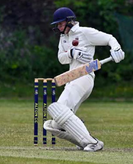 Alton cricketers rained off at tea against Hampshire Academy