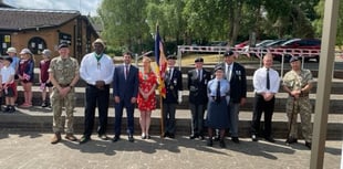 Whitehill & Bordon raises Armed Forces Day flag