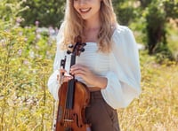 Steep violinist Alexandra Peel plays St Peter's Church in Petersfield