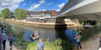 Extinction Rebellion protesters hijack River Wey charity duck race