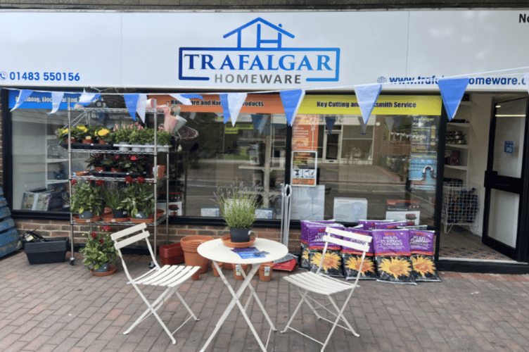 Trafalgar Homeware in High Street, Knaphill