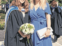 Emily follows mum and grandad in graduating from same university