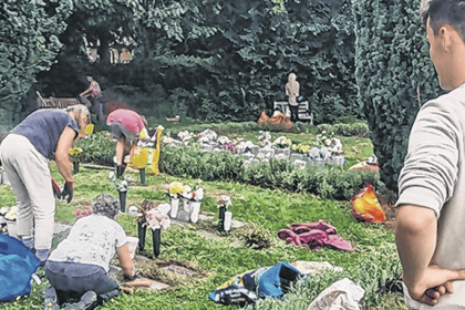Laser focus of Byfleet rector boosts funding for churchyard