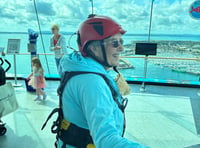 Thelma, 90, raises £2k for hospice by abseiling down Spinnaker Tower