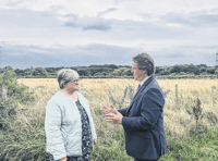 Environment secretary visits Byfleet to discuss flood alleviation scheme