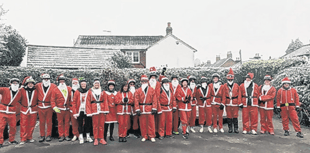 Fundraising Santas swap Rudolph and sleigh for bicycles to aid hospice