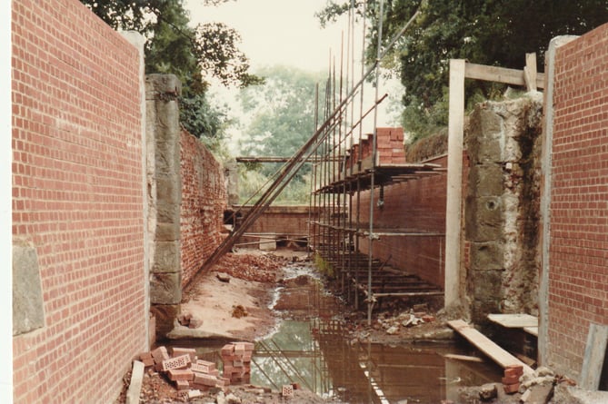 The mud and silt at Lock 10 in St John’s had two 19th century bottles from breweries in Cranleigh and Hampshire