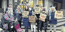 Cuts to council services would risk life of vulnerable, say protesters