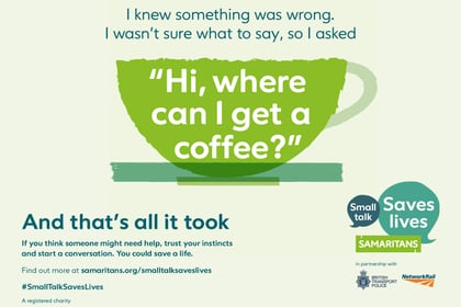 New campaign highlights how having a chat could save a stranger's life