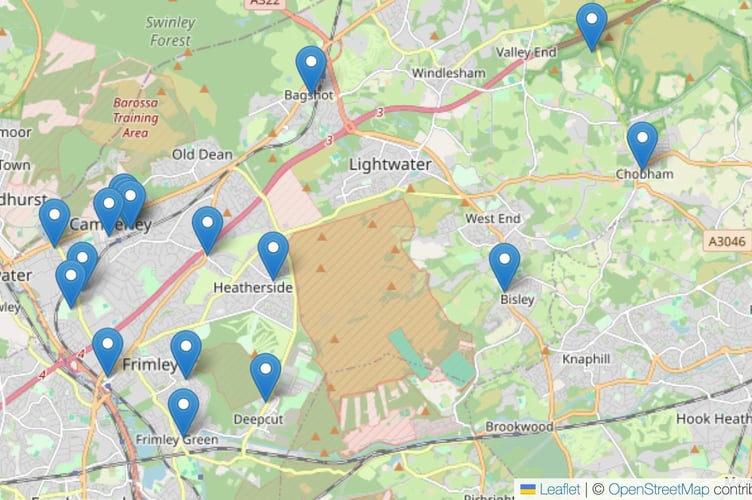 Surrey Heath car parks