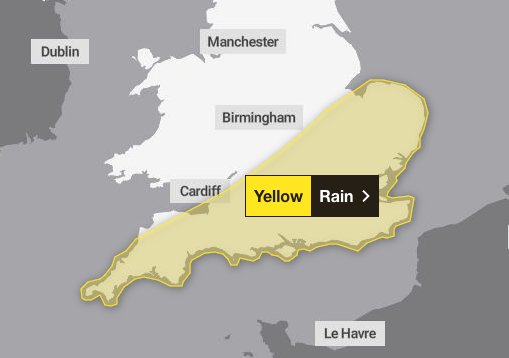 Met Office issues warning for more rain in Surrey and Hampshire