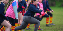 REEL: Some of Chobham RFC's girls during one of their sessions