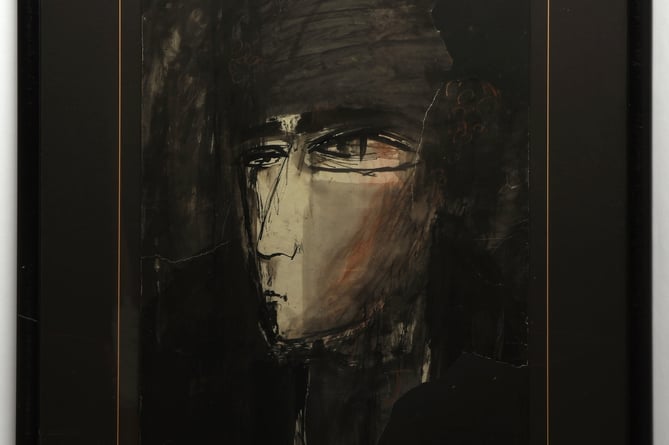 The portrait identified as being by Stuart Sutcliffe of John Lennon.  Release date - March 14, 2024.  A portrait of John Lennon created by the âfifth Beatleâ before his tragic death could fetch thousands of pounds when it comes up for auction.  The brooding painting of the Imagine singer by Stuart Sutcliffe had hung in Lennonâs Surrey home before he later ripped it up in a moment of frustration.  But a family friend rescued the remains of the abstract picture and it could fetch Â£5,000 when it goes under the hammer after being pieced back together.   Stuart Sutcliffe was best known as the original bass guitarist of the Beatles - with both he and Lennon credited with inventing the band's name.   But when he was performing with the then little-known group in Hamburg, Germany, in the early 1960s, he met photographer Astrid Kirchherr and had a brief relationship.  He then left the group in July 1961 and enrolled in the local Hamburg College of Art, where he studied under Eduardo Paolozzi.  Sadly, Sutcliffe died at the age of 21 in Germany in April 1962 after suffering a severe bleed on his brain.  Lennon had treasured the picture by his dearly departed friend, with a photo showing how it had hung on the wall behind his sofa in his home, in Weybridge, in 1967.  And Ewbank's Auctions, which is selling the item, found the painting was an exact match for the one in the photo following analysis. 
 