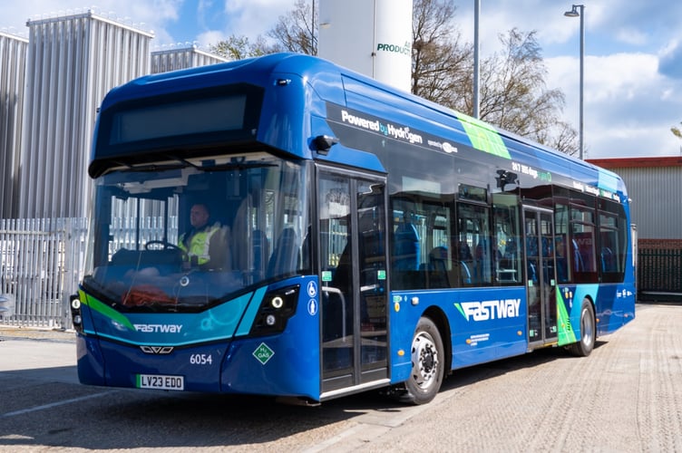 Hydrogen powered bus