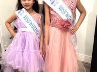 Woking sisters reach UK finals of  junior beauty pageant