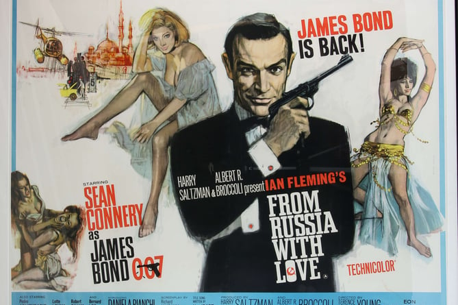 This poster for the 1963 Bond film From Russia With Love could reach up to £18,000, estimates Ewbank's Auctions